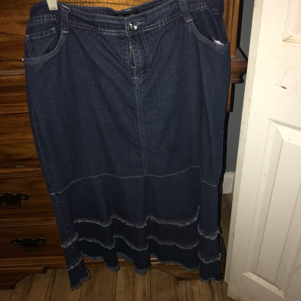 Long Jean skirt